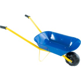 Kolečko modré 75x30x40cm dětská kovová zahradni kolečka v sáčku