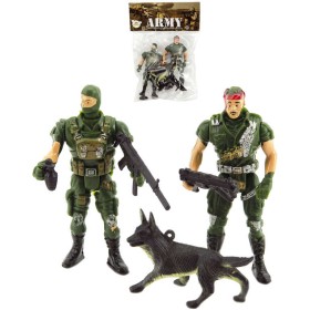 Vojáci army herní set 2 figurky vojenské s doplňky CZ design plast v sáčku