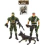 Vojáci army herní set 2 figurky vojenské s doplňky CZ design plast v sáčku