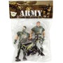 Vojáci army herní set 2 figurky vojenské s doplňky CZ design plast v sáčku