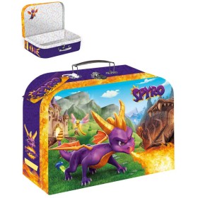 Kufřík dětský školní Dráček Spyro 25x20x9cm tvrdý karton