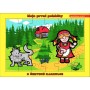 PUZZLE O Červené Karkulce 24 dílků skládačka v rámečku s pohádkou 2v1