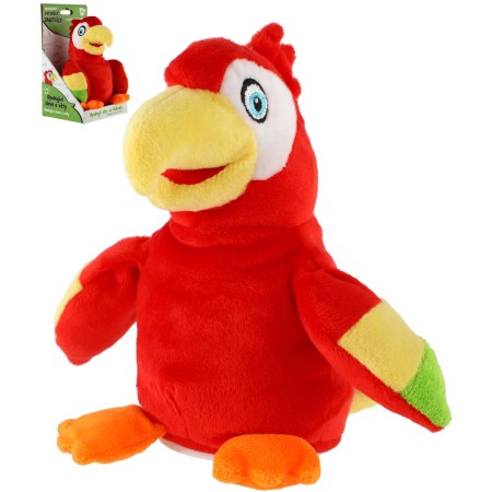 PLYŠ Papoušek Jaroušek opakovací na baterie Zvuk *PLYŠOVÉ HRAČKY*