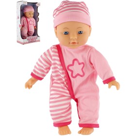 Panenka miminko 30cm holčička v růžovém oblečku měkké tělíčko