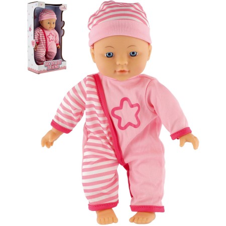 Panenka miminko 30cm holčička v růžovém oblečku měkké tělíčko