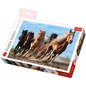 TREFL PUZZLE Foto Cválající koně 1000 dílků 68x48cm skládačka 110446