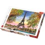 TREFL PUZZLE Foto romantická Paříž Eiffelova věž skládačka 48x34cm 500 dílků