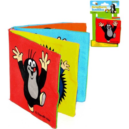 KRTEK (Krteček) Knížečka textilní baby obrázková pro miminko