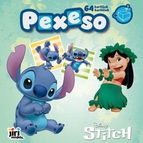 JIRI MODELS Pexeso v sešitu Lilo and Stitch s krabičkou a omalovánkou
