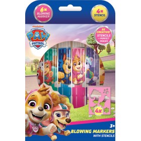 JIRI MODELS Fixy foukací 6ks Tlapková Patrola holky set se 4 šablonami