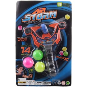 Hra prak vystřelovací set se 3 soft měkkými plastovými míčky