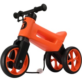 Odrážedlo Funny Wheels Rider SuperSport 2v1 odstrkovadlo s popruhem Oranžové