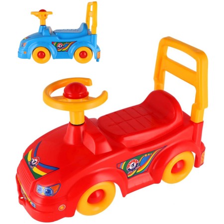 Odrážedlo baby auto s klaksonem odstrkovadlo s opěrkou zad 2 barvy