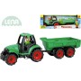 LENA Truckies traktor funkční s vlečkou 32cm set s panáčkem v krabici 1625