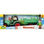 LENA Truckies traktor funkční s vlečkou 32cm set s panáčkem v krabici 1625