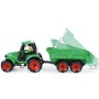 LENA Truckies traktor funkční s vlečkou 32cm set s panáčkem v krabici 1625