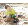 LENA Truckies traktor funkční s vlečkou 32cm set s panáčkem v krabici 1625