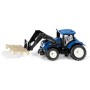 SIKU Traktor New Holland set s paletovými vidlemi + paleta model kov 1544