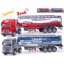Auto cisterna kovová 1:24 na setrvačník na baterie Světlo Zvuk 2 barvy