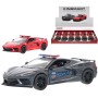 KINSMART Auto model 1:36 Corvette 2021 záchranné složky PB 13cm 2 druhy
