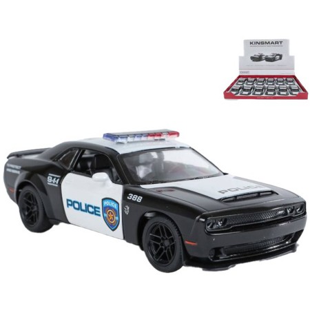 KINSMART Auto policejní Dodge Challenger SRT Demon 170 kov PB 13cm
