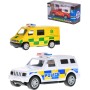 Auto záchranné složky policie hasiči záchranka zpětný chod 3 druhy kov