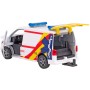 KIDS GLOBE Traffic auto VW Transporter ambulance set s přívěsem PB kov