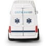 Auto sanitka Ostrava kovová ambulance volný chod v plastovém boxu
