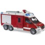 BRUDER 02680 Auto MB Sprinter hasičský vůz funkční model na baterie Světlo Zvuk