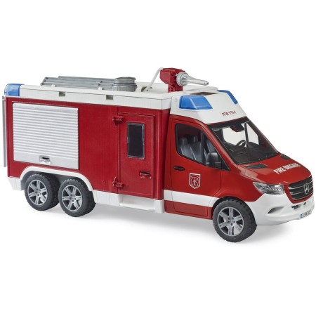 BRUDER 02680 Auto MB Sprinter hasičský vůz funkční model na baterie Světlo Zvuk