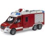 BRUDER 02680 Auto MB Sprinter hasičský vůz funkční model na baterie Světlo Zvuk