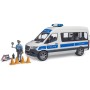 BRUDER 02683 Auto MB Sprinter dodávka Policie model 1:16 na baterie Světlo Zvuk
