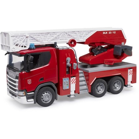 BRUDER 03591 Auto Scania Super 560R Hasiči funkční model na baterie Světlo Zvuk
