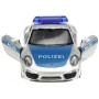 WELLY Auto policie Porsche 911(991) Carrera S kov zpětný chod 12cm