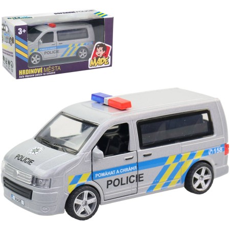 Auto policejní dodávka kovová Česká Policie CZ na baterie Světlo Zvuk
