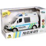 Auto policejní dodávka reálné hlášení na baterie CZ Světlo Zvuk