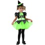 KARNEVAL Šaty čarodějka zelenočerná vel. XS (92-104cm) 3-4 roky *KOSTÝM*
