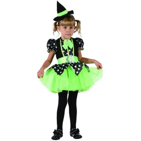 KARNEVAL Šaty čarodějka zelenočerná vel. XS (92-104cm) 3-4 roky *KOSTÝM*