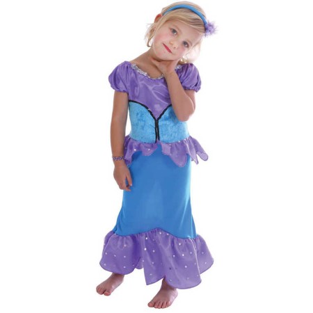 KARNEVAL Šaty Mořská panna vel.XS (92-104cm) 3-4 roky *KOSTÝM*