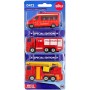 SIKU Auto požární hasiči set 3ks model kov 0412