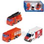 SIKU Záchranářská vozidla set auto 3ks hasiči + záchranka model kov 6326