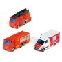 SIKU Záchranářská vozidla set auto 3ks hasiči + záchranka model kov 6326