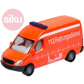 SIKU Auto Ambulance sanitka oranžová kovový model 0805