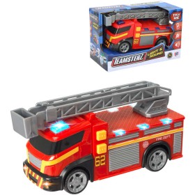 Teamsterz auto červené hasiči 15cm na baterie Světlo Zvuk plast