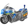 Teamsterz motorka policejní stříbrná na baterie Světlo Zvuk v krabici