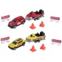 Teamsterz námořní záchranná služba set auto s přívěsem a člunem 2 druhy kov