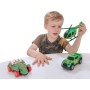 Teamsterz lov dinosaurů set 2 auta s vrtulníkem na baterie Světlo Zvuk plast