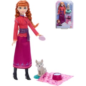 MATTEL Panenka Anna Ledové Království (Frozen) set s vlčetem a doplňky