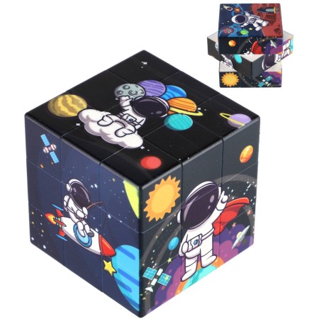 Hra Kostka (Rubikova) hlavolam vesmír 3x3x3 skládačka s obrázky
