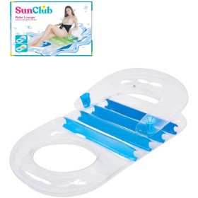 SUN CLUB Lehátko nafukovací matrace s opěrkou zad na vodu Modré